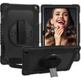 thumbnail image 1 of Doemoil For Walmart Onn 10.1 Tablet Case 2022 For Walmart Onn 10.1 Gen 3 Model 100071485 Tab Case Shockproof Kids Friendly Armor Case Kickstand Shoulder Hand Strap Protective Shell - Black+Black, 1 of 6
