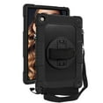 thumbnail image 1 of FIEWESEY for Lenovo M10 Plus 3rd Gen Tablet Case Built in Rotating Kickstand Shoulder Strap Hand Strap Hybrid Shockproof Armor Kids Friendly Case for Lenovo M10 Plus 10.6 inch 2022 - Black+Black, 1 of 7