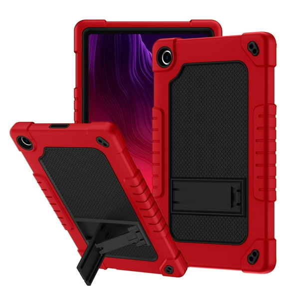 FIEWESEY for Onn 10.4 Tablet Pro 2023 Model: 100110603 Case Built in Kickstand Heavy Duty Hybrid Protective Case Hard Back Shell Case with Shoulder Strap for Walmart Onn 10.4 Tablet Pro - Red+Black
