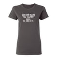 thumbnail image 1 of Does It Make You Happy Sarcastic Novelty Gift Idea Adult Humor Funny Women's Casual Tees, 1 of 3