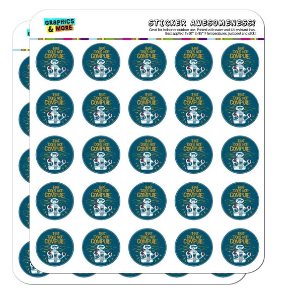 Does Not Compute B9 Robot Lost in Space Planner Calendar Scrapbooking Crafting Stickers