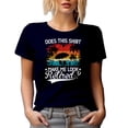 thumbnail image 1 of Does This Shirt Make Me Look Retired - Funny Retirement Quote, Navy Blue T-Shirt, Small, 1 of 5