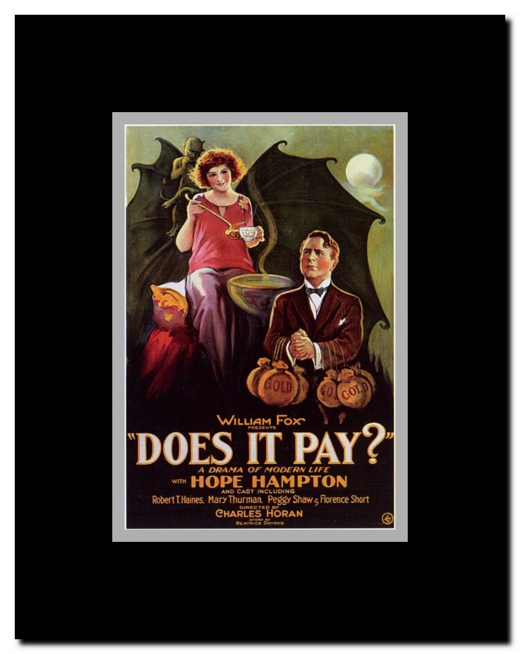 Does it Pay? Framed Movie Poster
