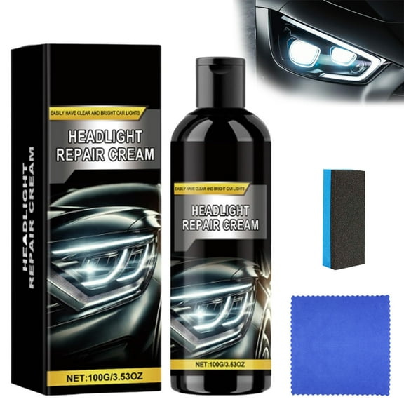 Doeyvoses Headlight Repair Cream, 2025 New Car Headlight Refurbish Agent, Car Headlight Restoration Polishing Kits, for Brighter, Clearer Headlights, Suitable for All Vehicles