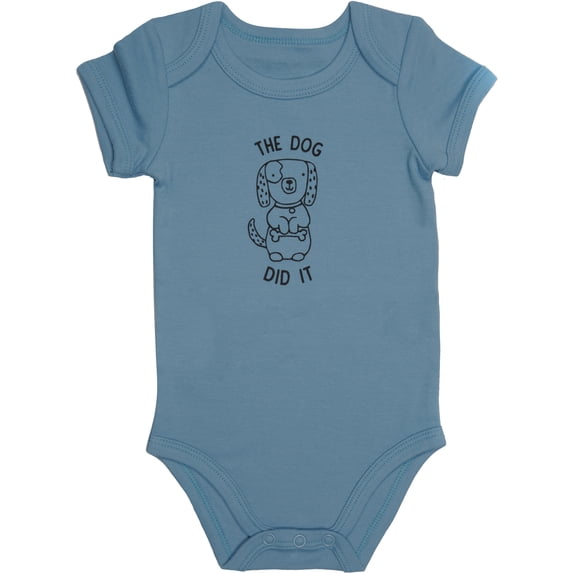 Pavilion Gift Company - Dog - 6-12 Months Blue Onesie