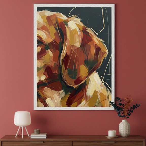 Dog Abstract Expressionist Wall Art Colorful Pet Portrait Print Modern Animal Decor Labrad