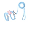 thumbnail image 1 of Dog Adjustable Harness Leash Set, H Shape Outdoor Walk Vest for Small Medium Breed, Control Handle on Back for Owner Grip, 1 of 6