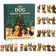 thumbnail image 1 of 2025 Dog Advent Calendar with 24 Collectible Ornaments, Christmas Countdown Calendar Box with Dog Theme Charms, Holiday Gift for Dog Lovers and Family, 1 of 7