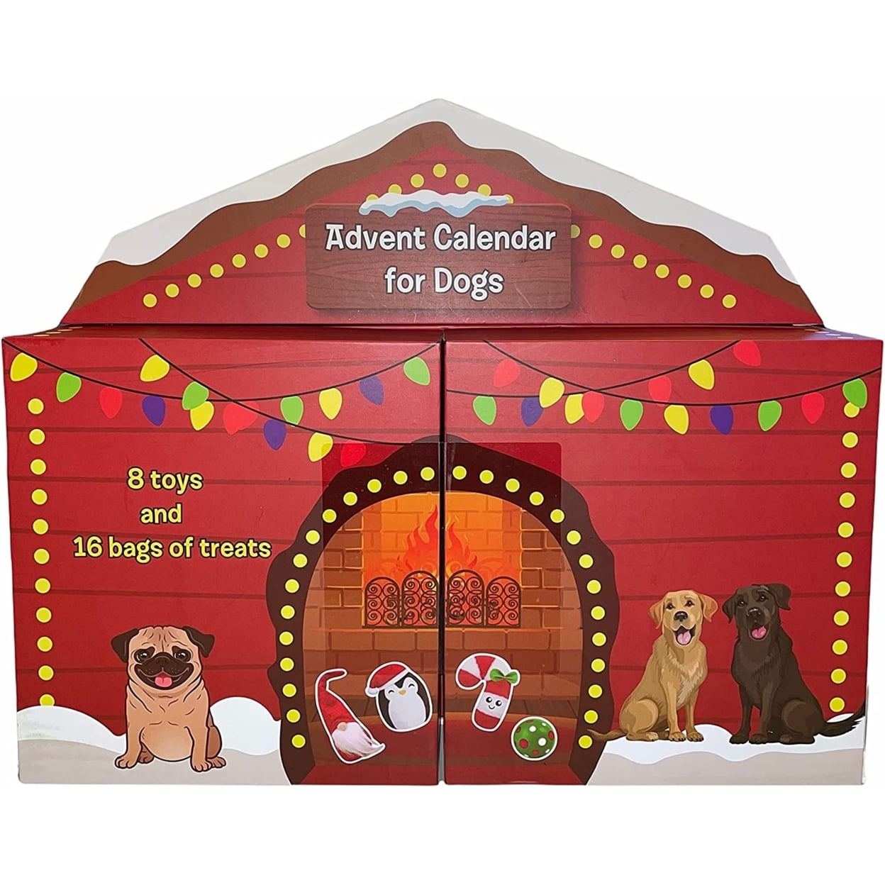 Dog Advent Calendar 24 Day Count Down to Christmas from Think Dog by Delca (8 Toys and 16 Treats) - Walmart.com