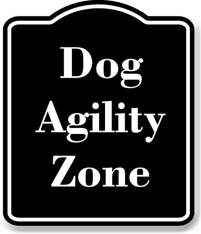 Dog Agility Zone BLACK Aluminum Composite Sign 15''x18'' - Walmart.com