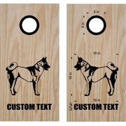 Dog Akita Cornhole Decal Set Boards Bean Bag Toss Sticker
