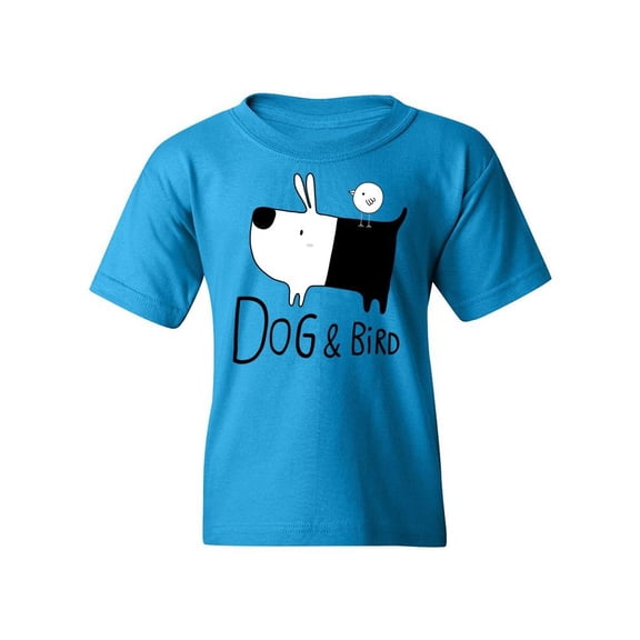 Dog And Bird Logo T-Shirt Juniors -Image by Shutterstock, Large