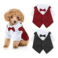 thumbnail image 1 of Dog And Cat Costume Gentleman Clothes Wedding Suit Formal Shirt For Small Dogs Bowtie Tuxedo Pet Outfit, 1 of 7