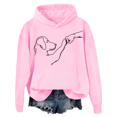 thumbnail image 1 of Dog And People Punch Hand Dog Friendship Punch Hand Dog's Paw Hoodie, 1 of 7