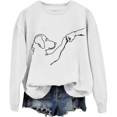 thumbnail image 1 of Dog And People Punch Hand Dog Friendship Punch Hand Dog's Paw Sweatshirt, 1 of 7