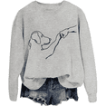thumbnail image 1 of Dog And People Punch Hand Dog Friendship Punch Hand Dog's Paw Sweatshirt, 1 of 7