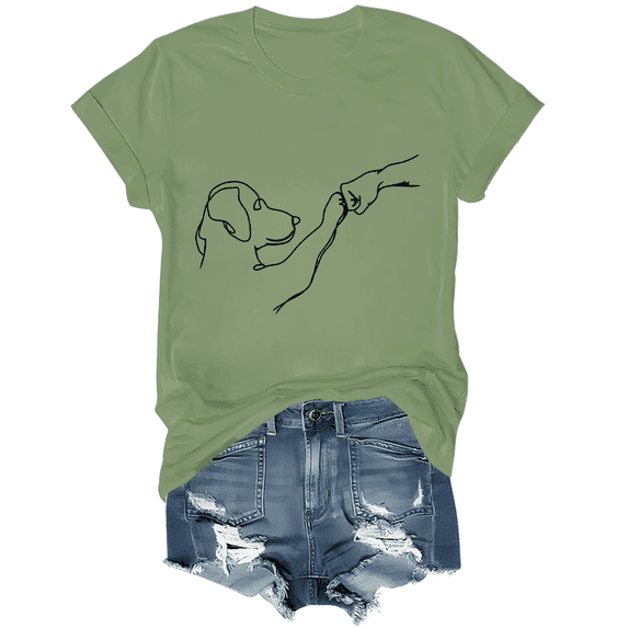 Dog And People Punch Hand Dog Friendship Punch Hand Dog's Paw T-Shirt