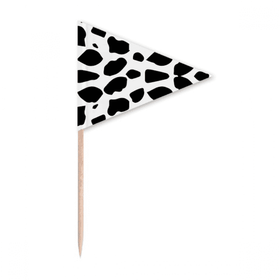 Dog Animal Art Grain Illustration Pattern Toothpick Triangle Cupcake Toppers Flag