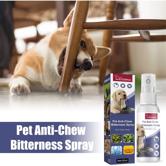 Dog Anti Chewing Spray Bitter Training Deterrent Stop Biting Furniture Furniture Protection No Harm Behavior Correction Spray For Dogs Puppies Indoor Training Home Use Chewing Control