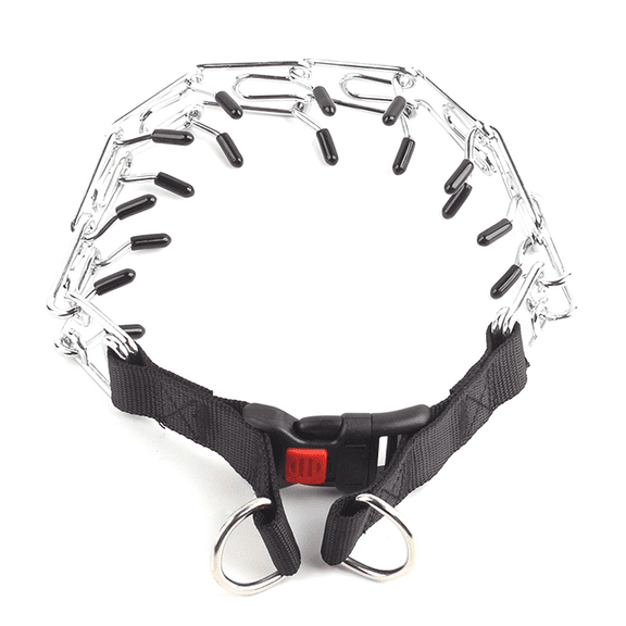 Dog Anti-Pull Training Collar Reflective Quick-Release Metal Buckle Adjustable Collar for Dogs