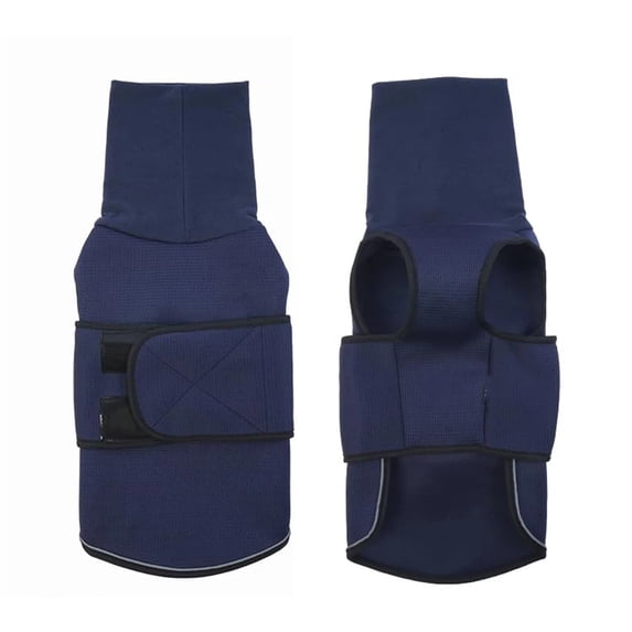 Dog Anxiety Calming Hoodie,Breathable Dog Anxiety Jacket Vest Coat for ,Fireworks,Vet Visits,Separation,Adjustable Pet Hoodies navy blue S