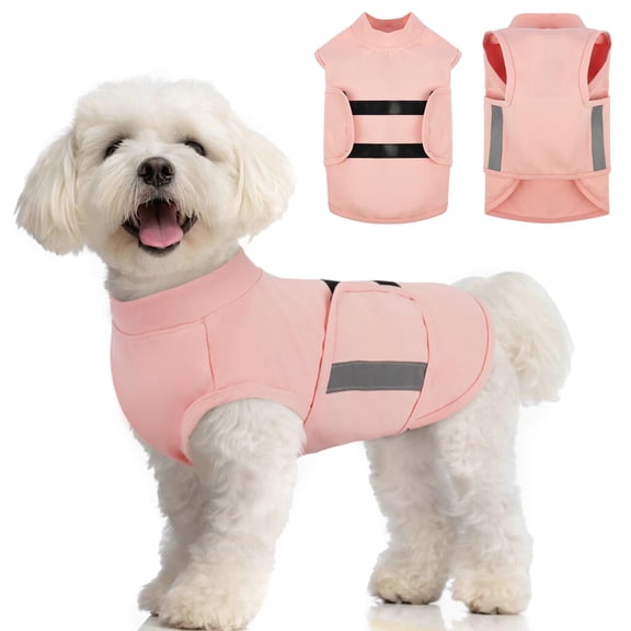 Dog Anxiety Relief Coat,Comfort Anxiety Vest for Dogs,Adjustable Dog Anxiety Calming Wrap for Fireworks,Thunderstorm,Travel,Separation,Anxiety Jacket for Small Dogs