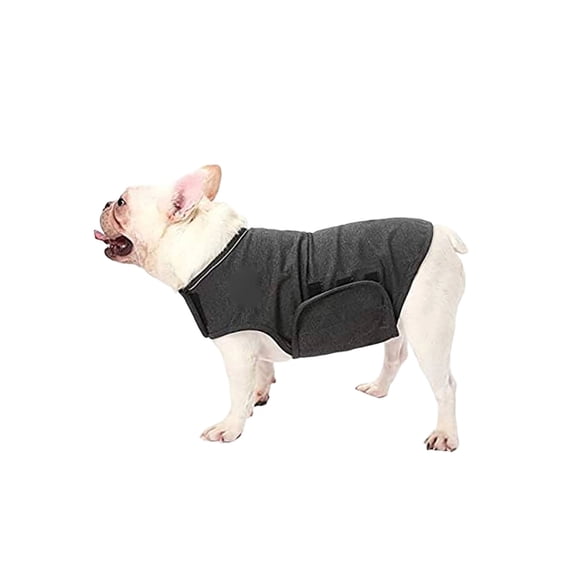 Dog Anxiety Vest Clothes,Calming Coat for Stress Relief, Comfort Shirt for-Thunder,Vet/Visits, Travel, Separation, Gentle Pressure Wrap for Dogs,Dark Gray Size:XS