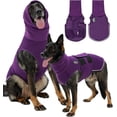 thumbnail image 1 of Dog Anxiety Vest with Hood, Skin-Friendly Thunder Jacket for Dogs, All-in-One Calming Shirt Hood Thunder, Fireworks, Separation - Keep Pet Calm Without Medicine, Purple, 2XL, 1 of 4