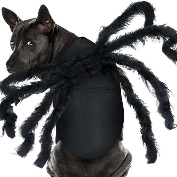 Dog Arachnid Costume Dress Up Halloween Pet Soft Costume Spiders Coat Theme Cosplay Accessories
