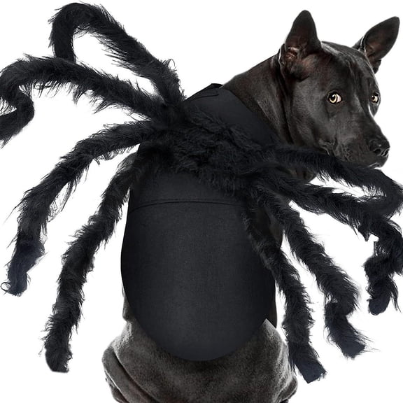 Dog Arachnid Costume Dress Up Halloween Pet Soft Costume Spiders Coat Theme Cosplay Accessories
