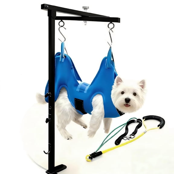 Dog Arm With Hammock Rotatable Foldable Adjustable Height Table And Restraint Leashes For Small Medium Dogs At Home Or Salons