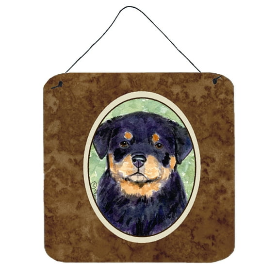 Carolines Treasures SS8929DS66 Rottweiler Aluminum Metal Wall or Door Hanging Prints, 6 x 6", Multicolor