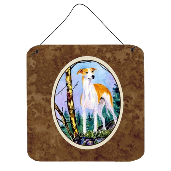 Carolines Treasures SS8662DS66 Whippet Aluminum Metal Wall or Door Hanging Prints, 6 x 6", Multicolor