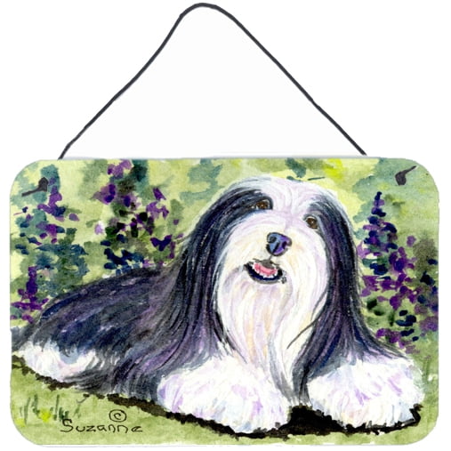 Carolines Treasures SS8816DS812 Bearded Collie Indoor Aluminum Metal Wall or Door Hanging Prints, 8 x 12", Multicolor