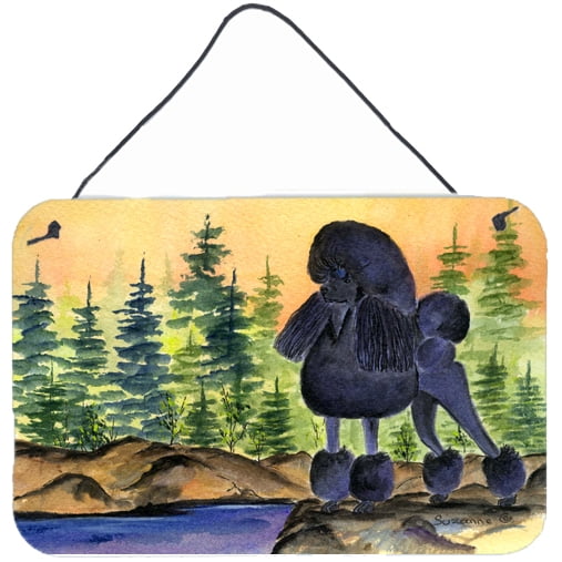 Carolines Treasures SS8196DS812 Poodle Indoor Aluminum Metal Wall or Door Hanging Prints, 8 x 12", Multicolor