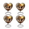 thumbnail image 1 of Dog Autumn Frolic Light Heart Memorial For Ashes - Memorial Ashes Keepsake - Urns For Women Human Ashes - Cremation Urns For Burial In Ground - Heart Urns For Adult Ashes Women(Size 3",4pcs), 1 of 5
