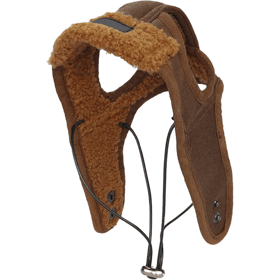 Dog Aviator Hat, Dog Winter Pilot Hat with Ear Flaps Pet Creative Cosplay Costume for Cold Weather - Brown