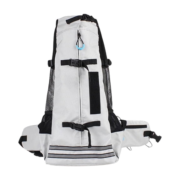 Dog Backpack Carrier, Breathable Ergonomic Dog Backpack Carrier for Small Dogs Cats, Reinforced Bottom Dog Backpack Carrier with Built in Leash Adjustable Buckle for Hiking Cycling Travel