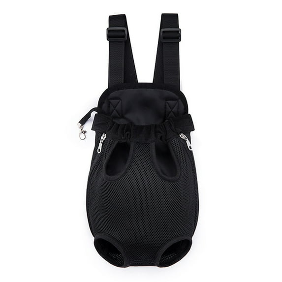 Dog Backpack Carrier/Cat Carrier,Adjustable Pet Front Carriers Travel Bag for Puppy Medium Dogs,Legs Out,Soft Ventilated Doggie Chest Carry Backpacks for Hiking/Camping(M,Black)