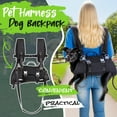 thumbnail image 1 of Dog Backpack Carrier for Medium to Large Dogs, Spine-Friendly Horizontal Pet Carrier with Adjustable Straps and Legs-Out Design for Hiking and Travel 1PC, 1 of 8