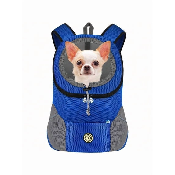 Dog Backpack Carrier Pet Carrier For Small Medium Dogs Travel Bag Front Pack Breathable Adjustable With Safety Reflective Strips For Hiking Outdoor Cats