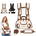 thumbnail image 1 of Dog Backpack Carrier for Small Medium Dogs Breathable Pet Travel Carrier Adjustable Dog Hiking Backpack with Extra Shoulder Strap and Leash for Outdoor Walking Trips, 1 of 9