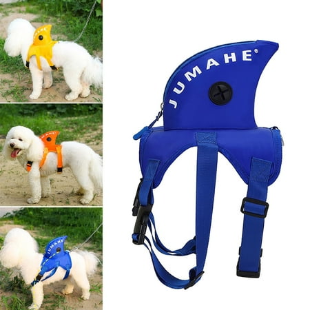 Dog Backpack Harness Dog Hiking Backpack Dog Backpacks Adjustable Puppy Backpack With Poop Bag Expenser D Ring Outdoor Walking