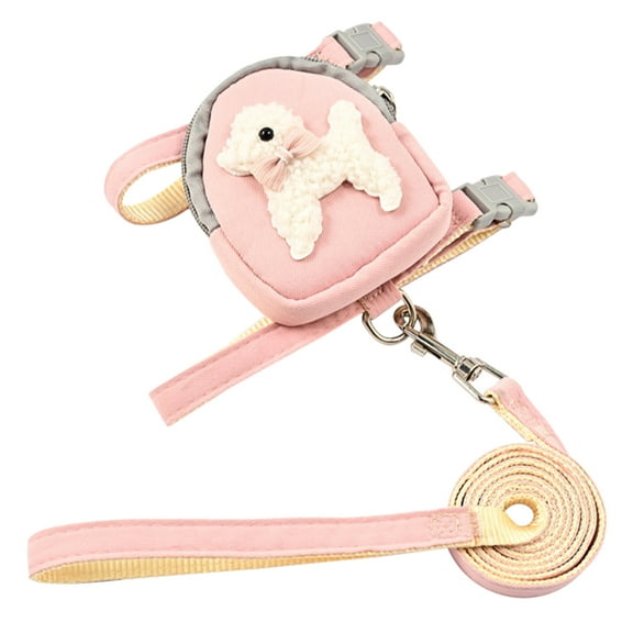 Dog Backpack Harness with Leash Dog Harness Backpack Dog Harness and Leash no pull Harness Puppy Harness Backpack
