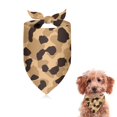 thumbnail image 1 of Dog Bandana 1 Pack,Beige and Black Leopard Pattern Bandanas for Dogs,Cat Bandana,Small/ Large Dog Bandana 2 Size,Dog Bandanas Girl Boy, 1 of 5