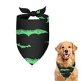 thumbnail image 1 of Dog Bandana 1 Pack,Black Halloween Bats with Green Bandanas for Dogs,Cat Bandana,Small/ Large Dog Bandana 2 Size,Dog Bandanas Girl Boy, 1 of 5