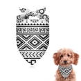 thumbnail image 1 of Dog Bandana 1 Pack,Black and White Geometric Boho Pattern Bandanas for Dogs,Cat Bandana,Small/ Large Dog Bandana 2 Size,Dog Bandanas Girl Boy, 1 of 5