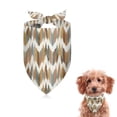thumbnail image 1 of Dog Bandana 1 Pack,Colorful Geometric Chevron Pattern Bandanas for Dogs,Cat Bandana,Small/ Large Dog Bandana 2 Size,Dog Bandanas Girl Boy, 1 of 5