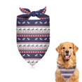 thumbnail image 1 of Dog Bandana 1 Pack,Dark Blue Christmas Reindeer and Donkey Pattern Bandanas for Dogs,Cat Bandana,Small/ Large Dog Bandana 2 Size,Dog Bandanas Girl Boy, 1 of 6