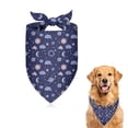 thumbnail image 1 of Dog Bandana 1 Pack,Dark Blue Sun Moon Cloud Planet Pattern Bandanas for Dogs,Cat Bandana,Small/ Large Dog Bandana 2 Size,Dog Bandanas Girl Boy, 1 of 5